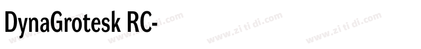 DynaGrotesk RC字体转换